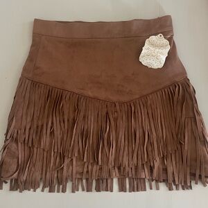 Altar’d State NWT Fringe Skirt, size M